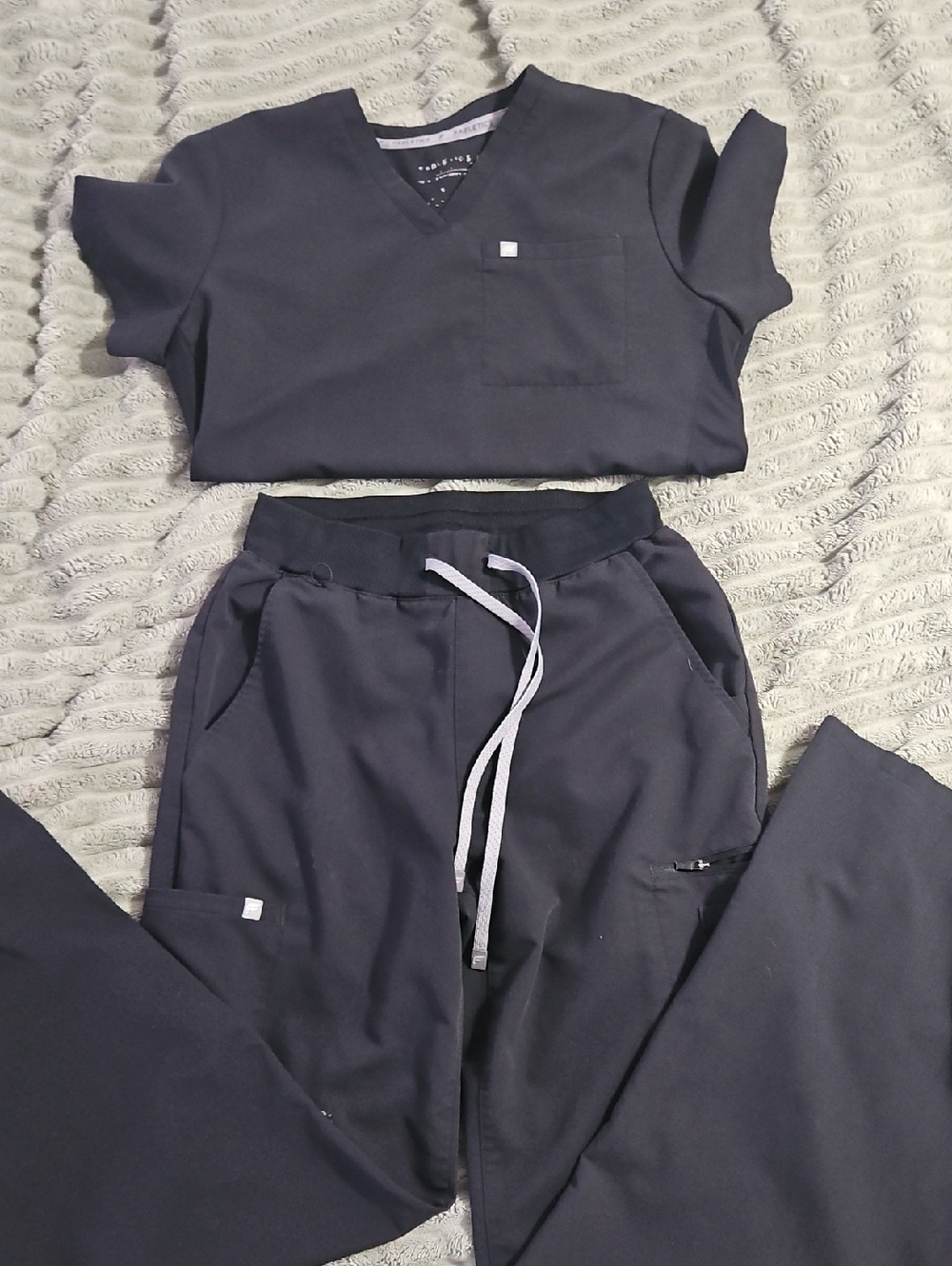 Fabletics Wide Leg Scrub Pants And Flex Fit Top